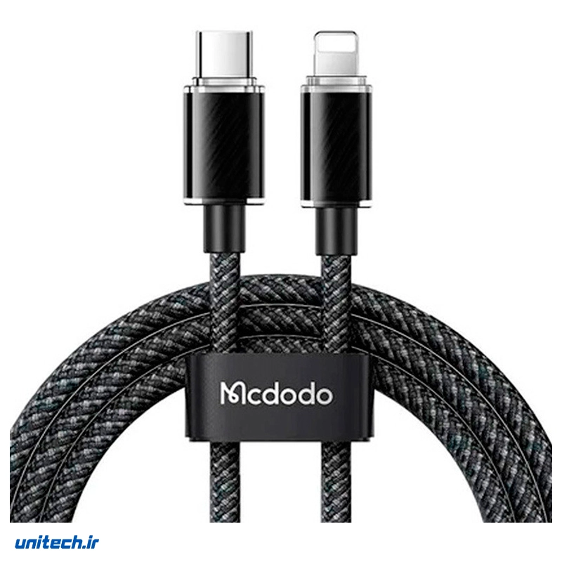 کابل تایپ سی به لایتنینگ فست شارژ 36 وات مک دودو CA 366 طول 1.2 متر oqwhsz